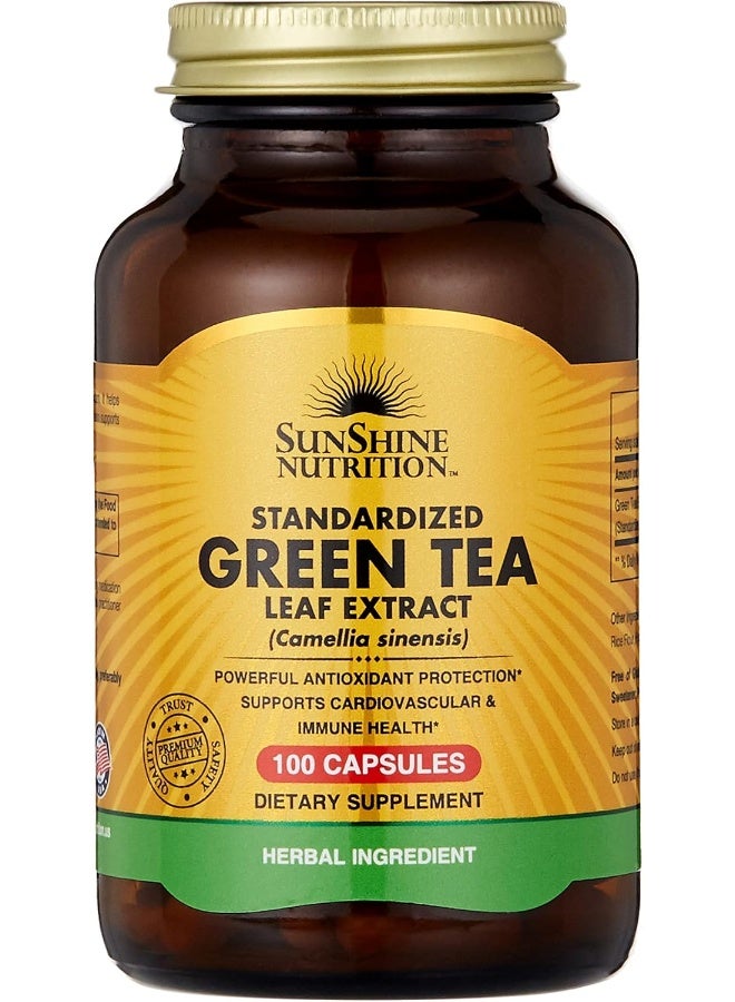 Standardized Green Tea Leaf Extract, 100 Capsules