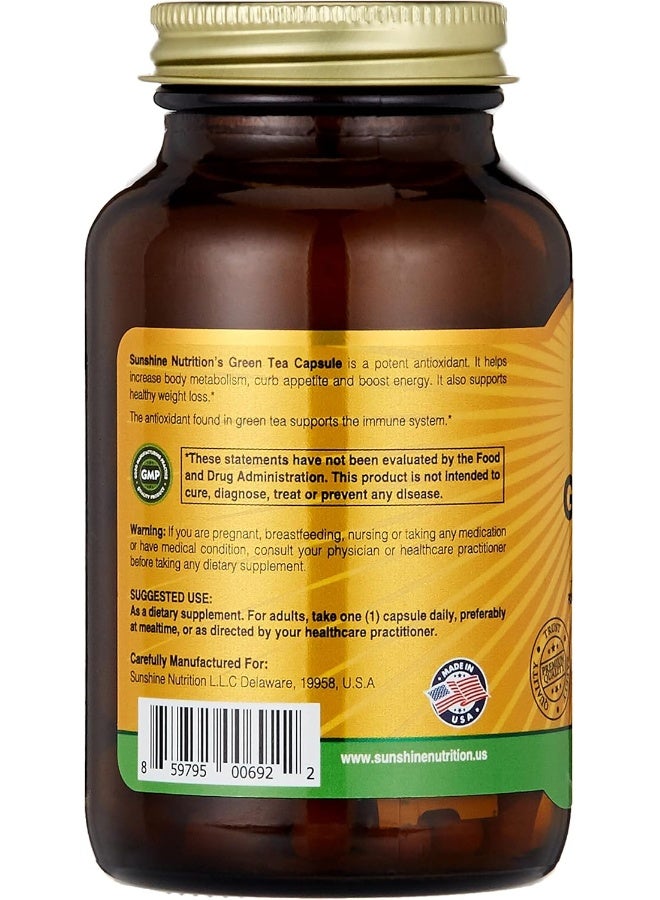 Standardized Green Tea Leaf Extract, 100 Capsules