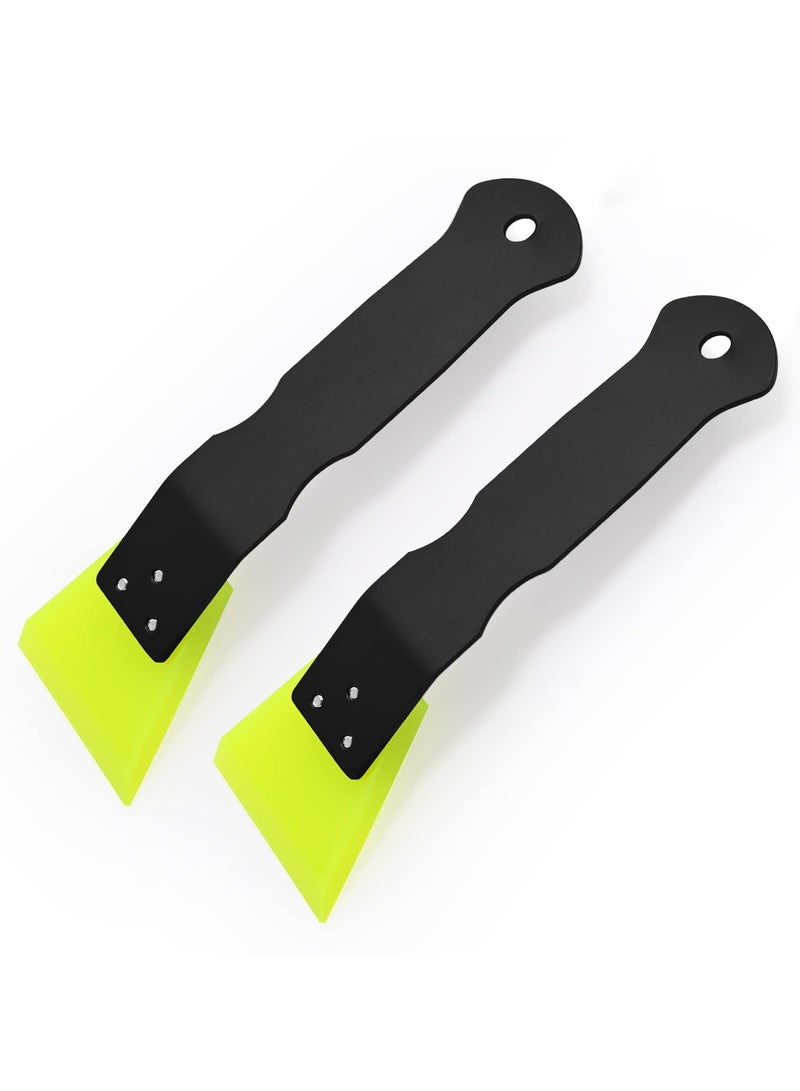 2 Pack Small Squeegee for Vinyl Vinyl Wrap Window Tint Kit Stainless Steel Handle Mini Squeegee for Mirror Shower Glass Door Window Car Glass Cleaning Car Light Bumper Car Wrap Wallpaper