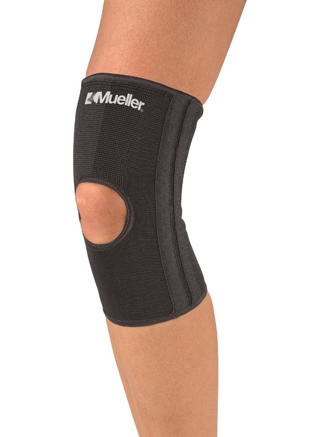 Elastic Open Patella Knee Stabilizer Sleeve, For Men And Women, Black, S/M