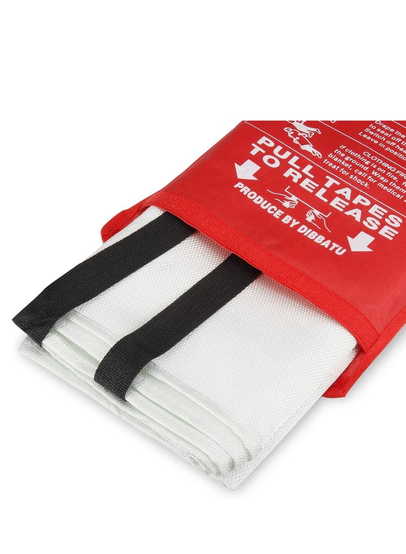 Fiberglass Fire Blanket 1.8 x 1.8 Mtr for Home, Kitchen, Hotels, Offices, Garage, Warehouse, etc