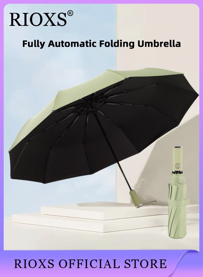 Compact Travel Umbrella with Automatic Open/Close Handle and UV Protection, Automatic Umbrella with Strong Windproof Waterproof Ability and Durability, High Cost-effective Portable Umbrella, Convenient to Carry