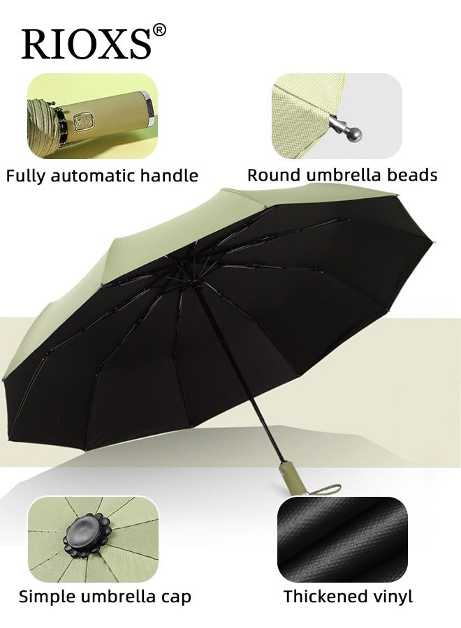 Compact Travel Umbrella with Automatic Open/Close Handle and UV Protection, Automatic Umbrella with Strong Windproof Waterproof Ability and Durability, High Cost-effective Portable Umbrella, Convenient to Carry