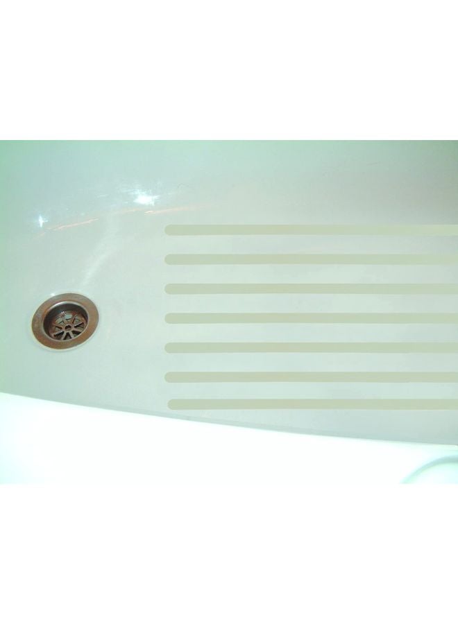 14-Piece Non-Slip Bath Tub Strips White 8.4x0.4x2.8inch