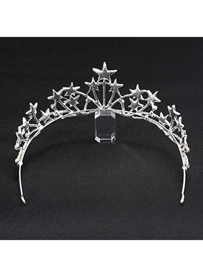 Crystal Rhinestone Tiara CrownStar Bridal Wedding Princess Pageant Queen Crown Christmas Headband