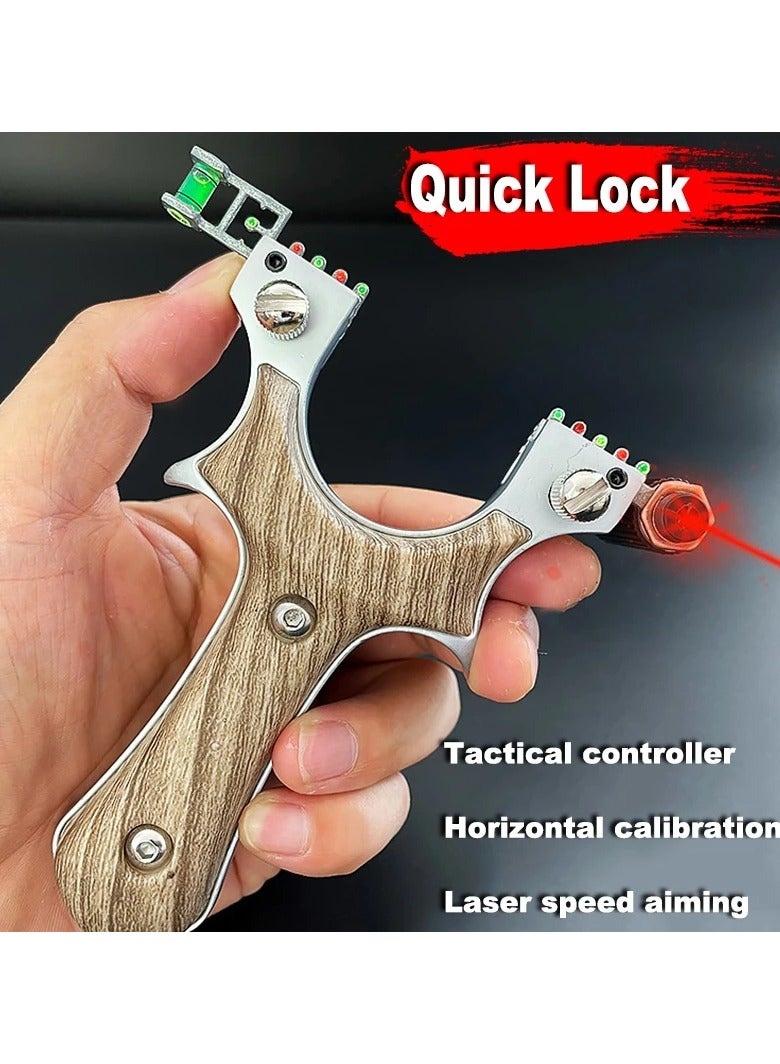 Outdoor Strong Zinc Alloy Slingshot With Laser Infrared