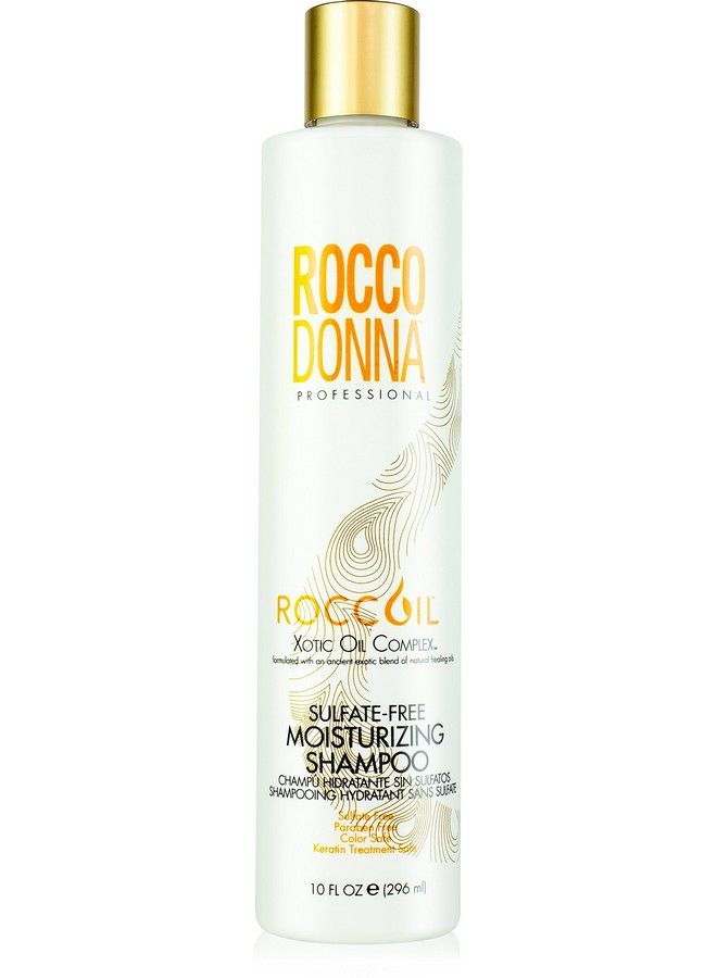 Roccoil Sulfate Free Moisturizing Shampoo For Color Treated And Damaged Hair Enhance Smoothing And Shine 10 Oz