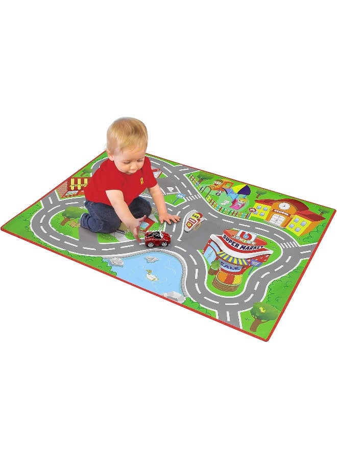 BB Junior City Playmat with 1pc LaFerrari Toy Car