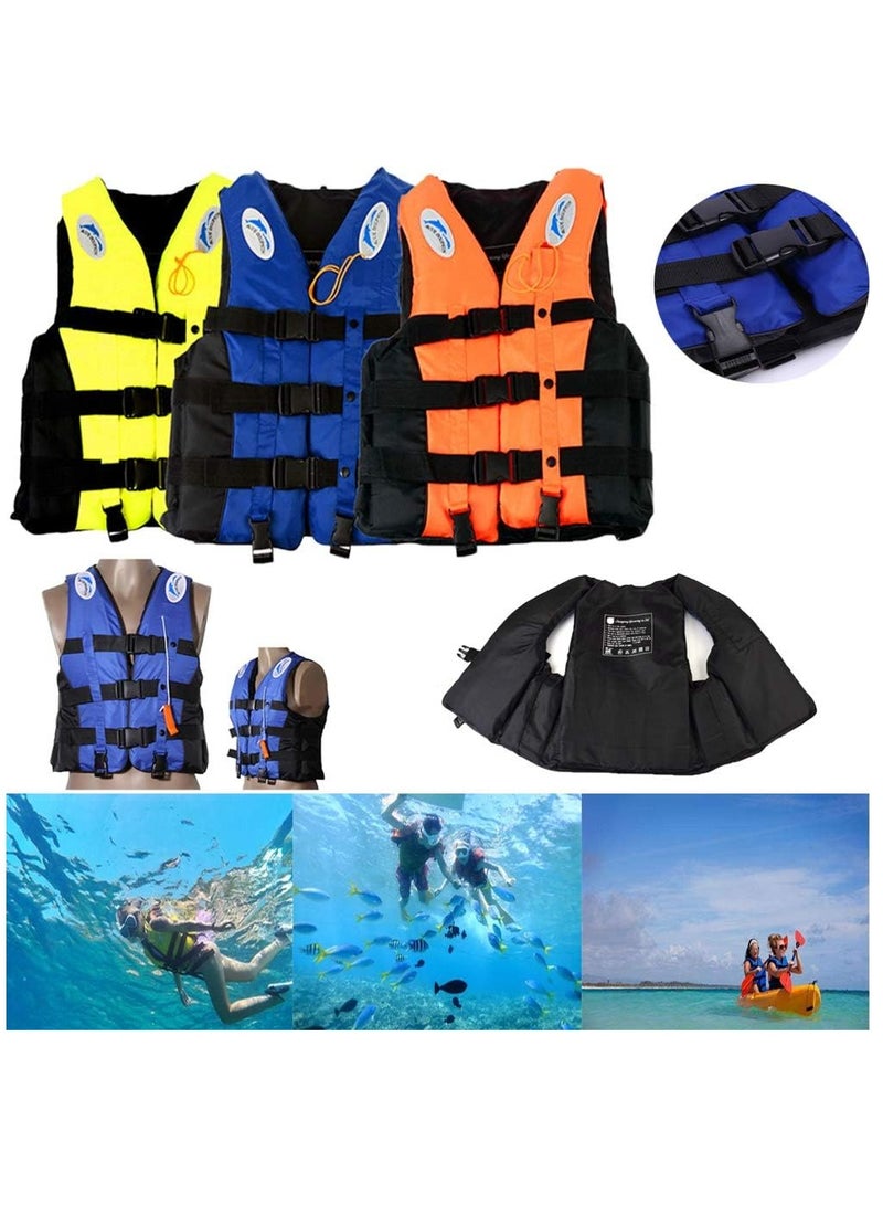 Life Jacket Safety Vests Water Suit Kayak Boating Swimming Surfing Drifting Gear Size {L} .60 to 75 Kg (red)