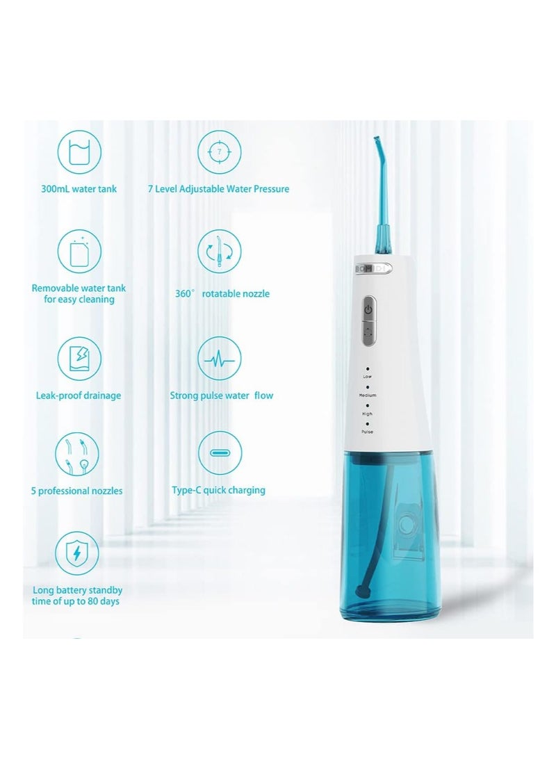 Bomidi D3PRO Portable Dental/Oral Irrigator 360 Rotatable Nozzle 300ml  Type-C IPX7