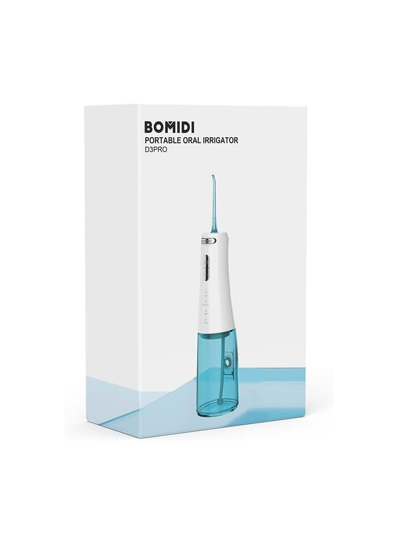 Bomidi D3PRO Portable Dental/Oral Irrigator 360 Rotatable Nozzle 300ml  Type-C IPX7