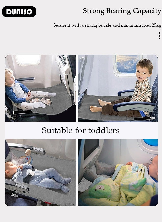 Airplane Bed for Toddler, Toddler Aircraft Bed Child Seat Extender Portable Toddler Travel Bed Aircraft Leg Rest Child Lying Down Baby Travel Essentials Flight Sleep
