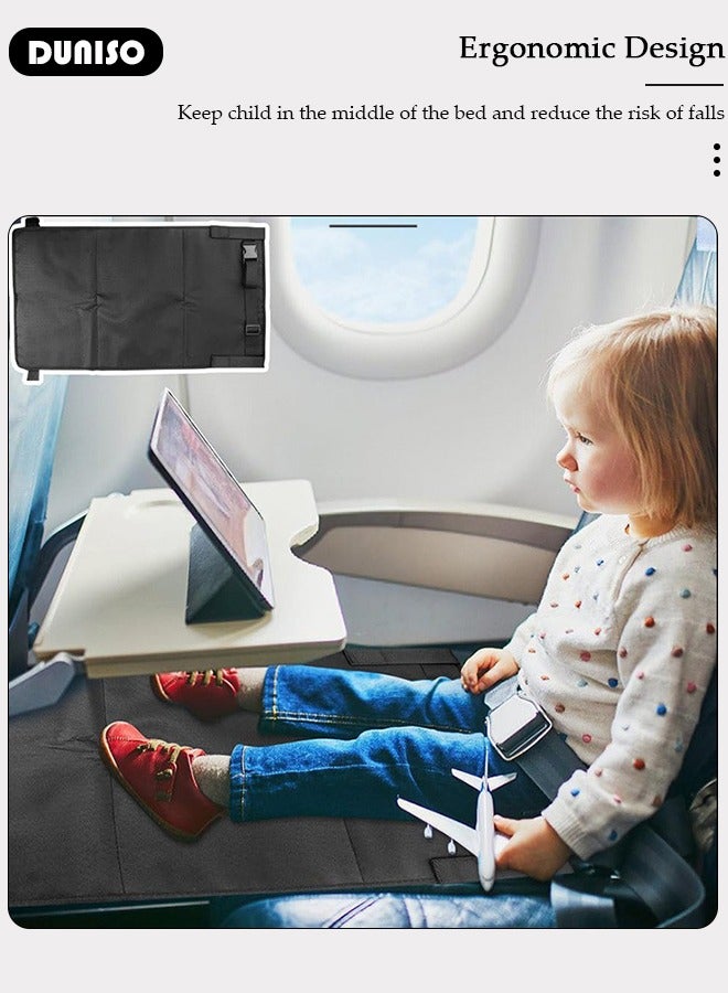 Airplane Bed for Toddler, Toddler Aircraft Bed Child Seat Extender Portable Toddler Travel Bed Aircraft Leg Rest Child Lying Down Baby Travel Essentials Flight Sleep