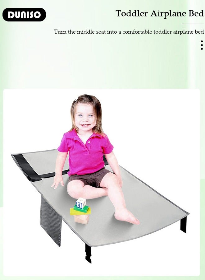 Airplane Bed for Toddler, Toddler Aircraft Bed Child Seat Extender Portable Toddler Travel Bed Aircraft Leg Rest Child Lying Down Baby Travel Essentials Flight Sleep
