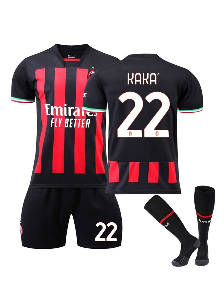 3-piece AC Milan 22 jersey new football jersey