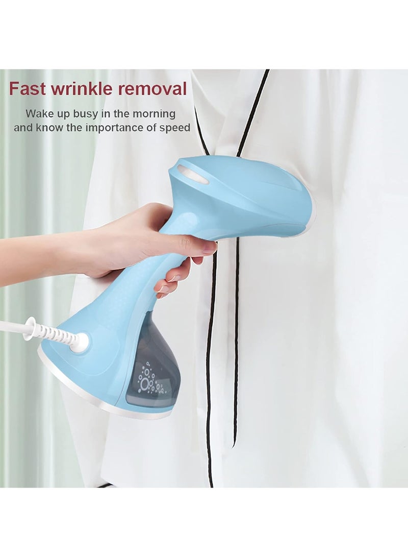 DSP Garment Steamer Portable Handheld Fabric Steamer Wrinkle Remover - blue