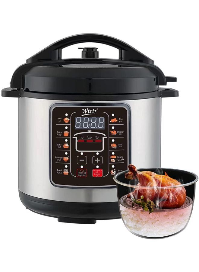 9L-9007 Multifunctional Stainless Steel Electric Pressure Cooker (1 year Warranty)