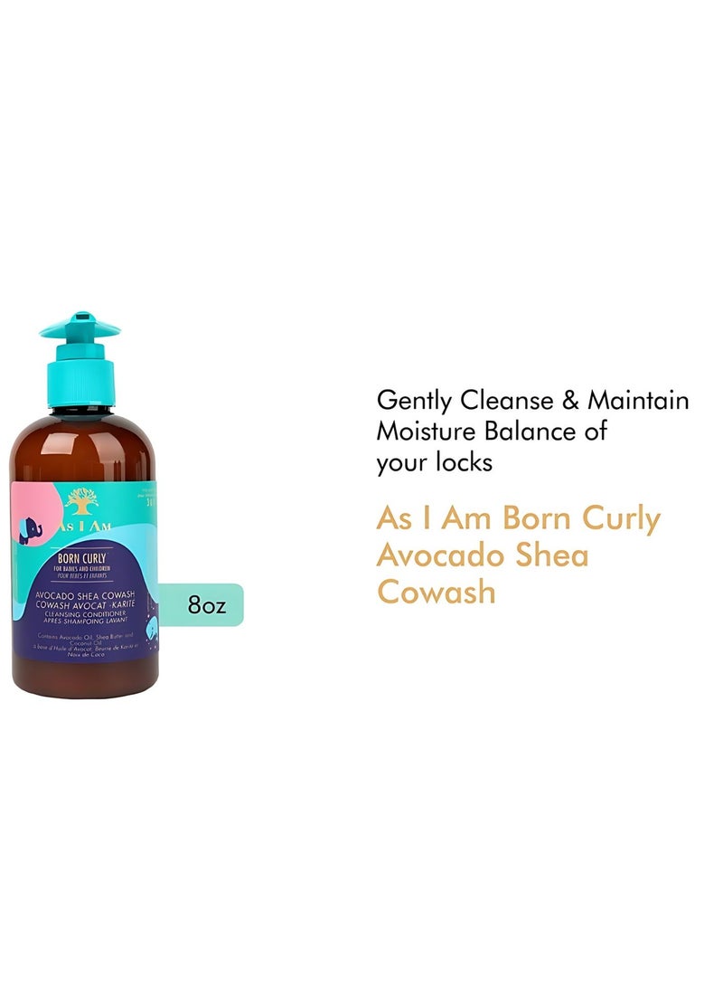 Born curly for babies and children avocado shea Cowash 240ml