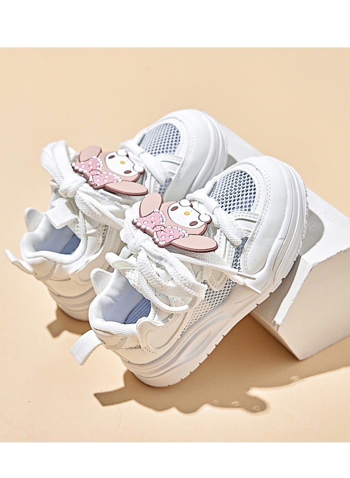 Children's Sports Shoes, Cartoon White Shoes, Summer And Autumn New Styles, Cute And Fashionable, Trendy For Middle-Aged And Young Children