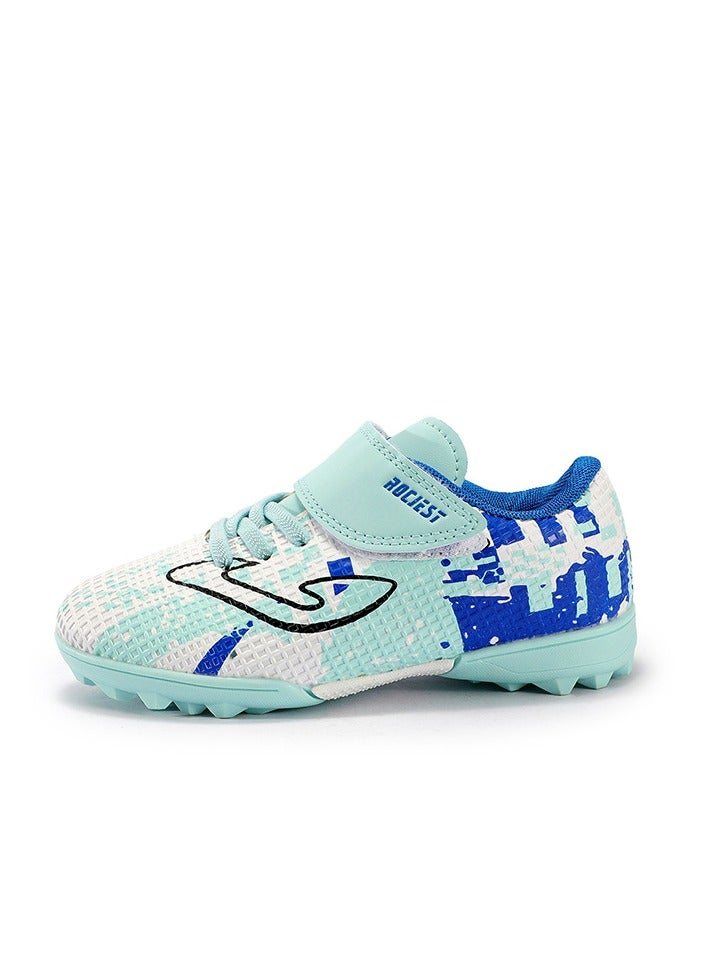 Children's Professional Football Shoes With Broken Nails, Anti Slip Training Shoes, Velcro Sneakers