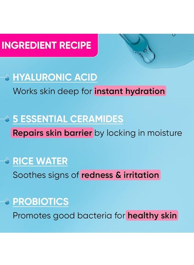 Dot & Key Hydrating Hyaluronic Acid Serum With Vitamin C + E | For Plump, Glowing Skin | Face Serum for Dry Skin, Oily & Normal Skin | With Ceramide & Acai Berry | 30ml