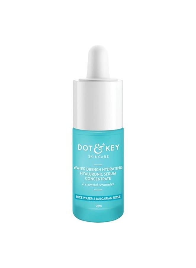 Dot & Key Hydrating Hyaluronic Acid Serum With Vitamin C + E | For Plump, Glowing Skin | Face Serum for Dry Skin, Oily & Normal Skin | With Ceramide & Acai Berry | 30ml