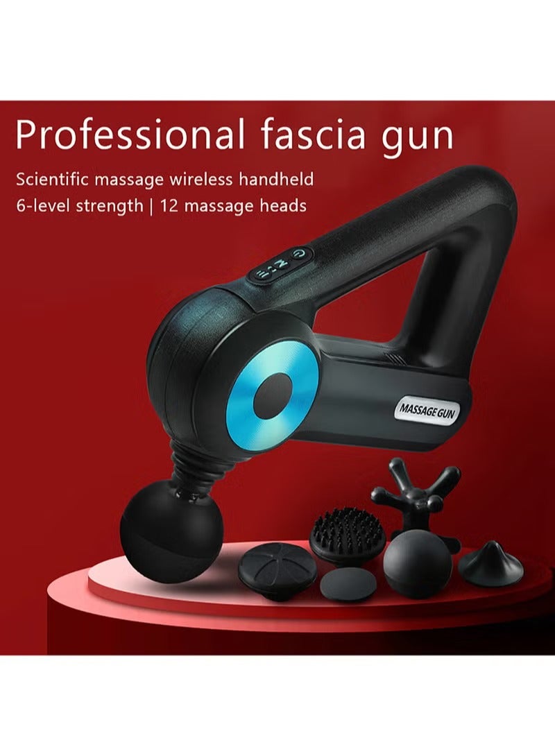 Massage Gun Fascial Gun Muscle Massager Deep Tissue Percussion Massager Body Relax Pain Relief Electric Therapy Gun for Fitness Relaxer