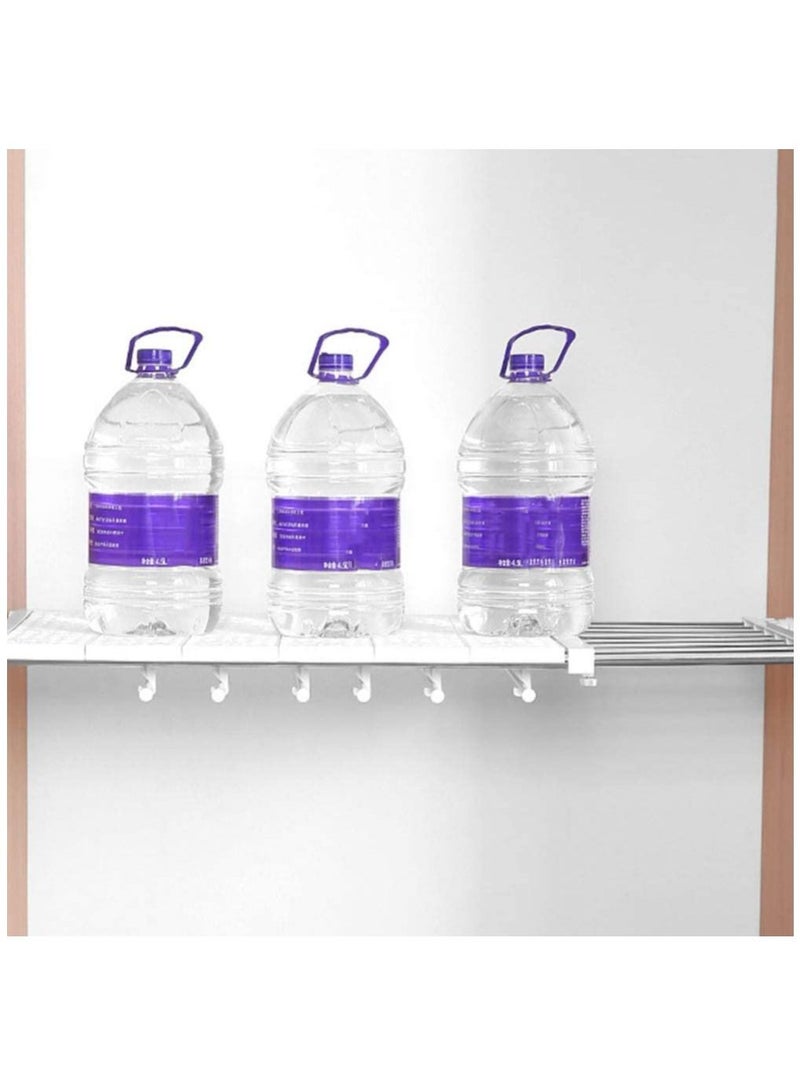 Tension Shelf 1 Set Shelf Divider and Separators Nail-Free Retractable Storage Rack for Closet Adjustable Locker Shelf Adjustable Locker Shelf
