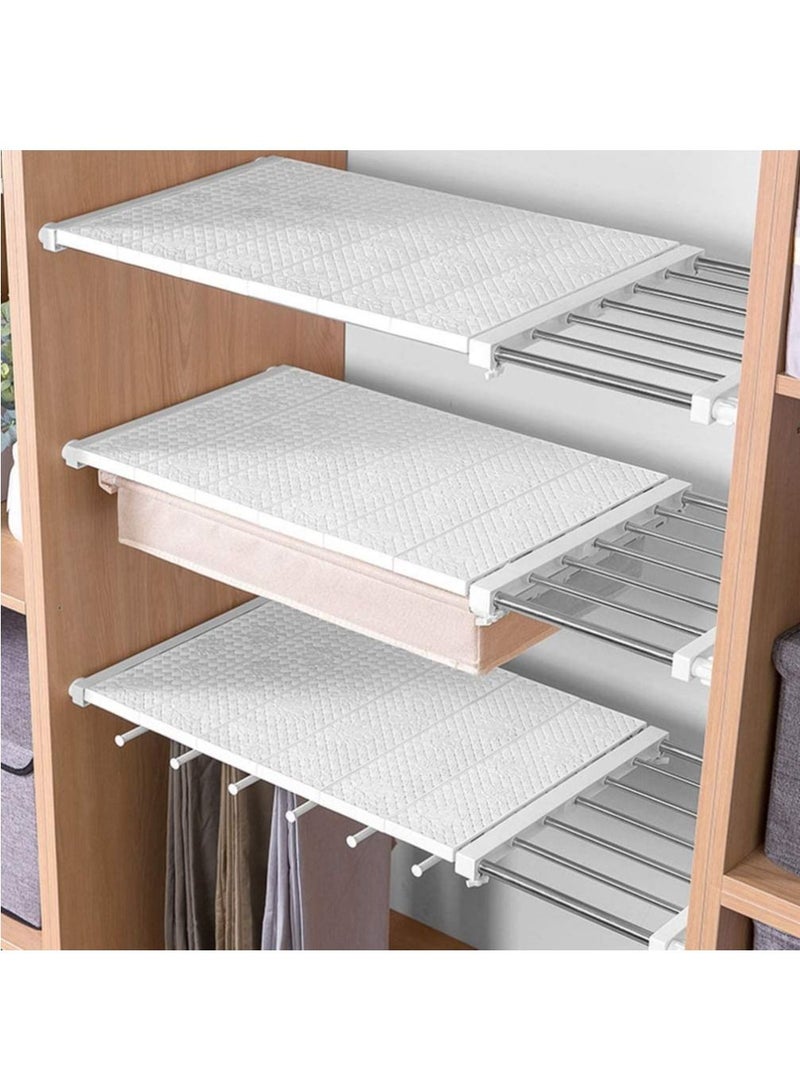 Tension Shelf 1 Set Shelf Divider and Separators Nail-Free Retractable Storage Rack for Closet Adjustable Locker Shelf Adjustable Locker Shelf