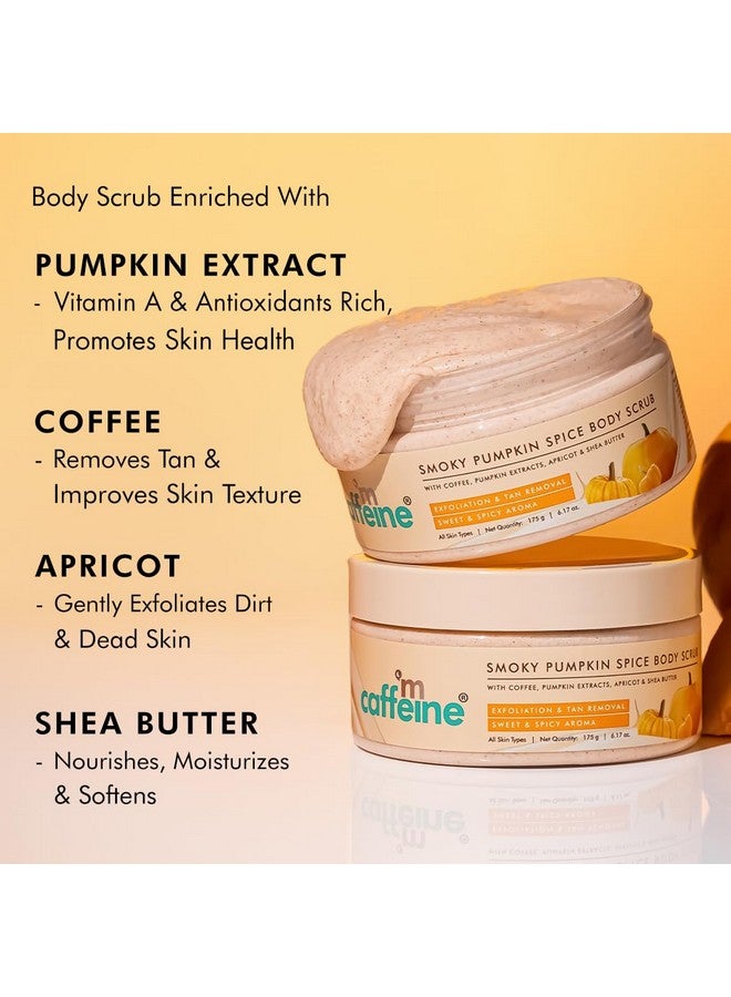 Pumpkin Spice Cleanse & Detan Duo For Glowing Skin| Mildly Cleanses, Exfoliates, Detans|Pumpkin Body Wash - 300Ml & Pumpkin Body Scrub - 175 G | Sweet & Spicy Pumpkin Aroma For Men & Women