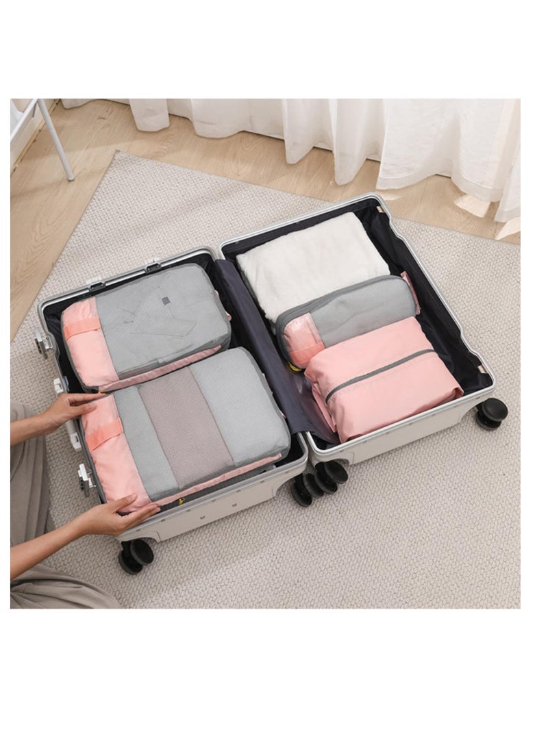 Heavy Duty Space Saver Bags for Clothing and Blankets, Self-Compression Design for Efficient Storage, Ideal for Moving and Organizing, Pink Color