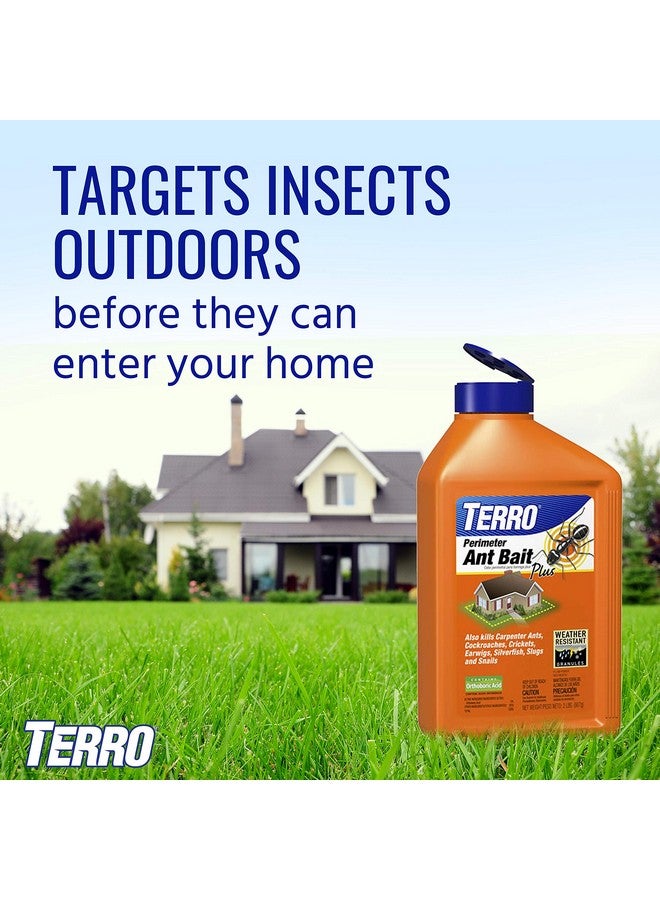 T2600 Perimeter Ant Bait Plus - Outdoor Ant Bait And Killer - Attracts And Kills Ants Carpenter Ants Roaches Crickets Earwigs Silverfish Slugs And Snails - 2 Pack 4Lbs