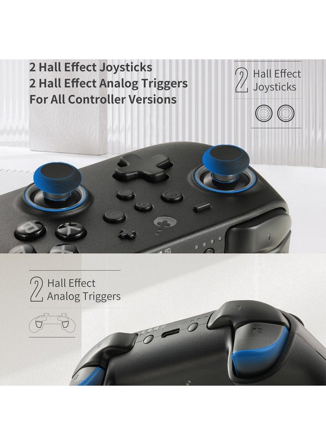 Kk3 Pro Game Controller Hall Effect Joysticks Analog Triggers Wireless Pro 1000Hz Polling Rate Maglev/Hd/Rotory Vibration Compatible With Switch/Pc/Android/Ios/Steam Deck (Black)