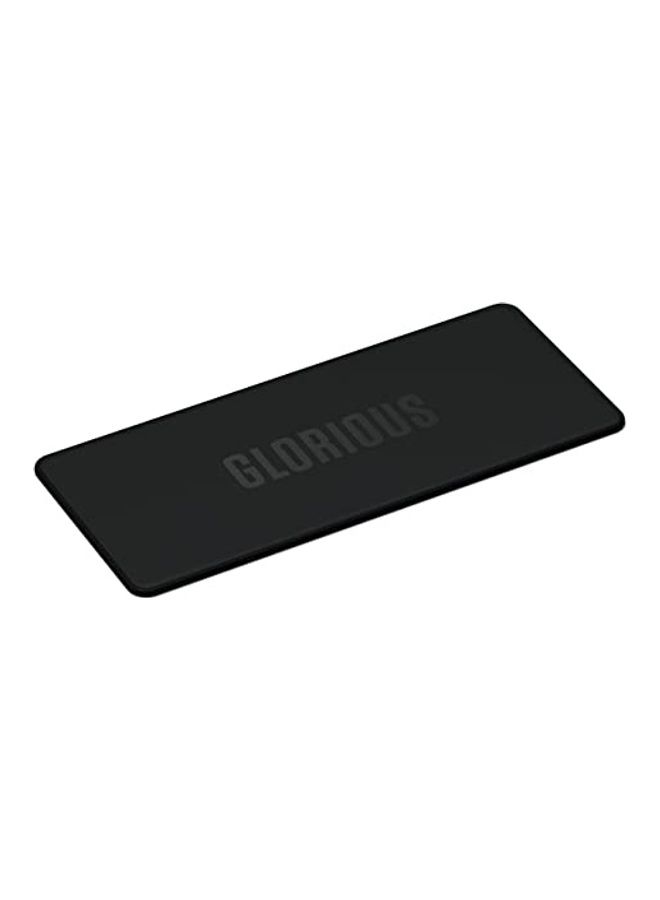 Gaming Sound Dampening Keyboard Mat 13.7 x 5.7 Inch Compact Deskpad Non-Slip Rubber Base Washable Cloth Surface Durable Stitched Edges