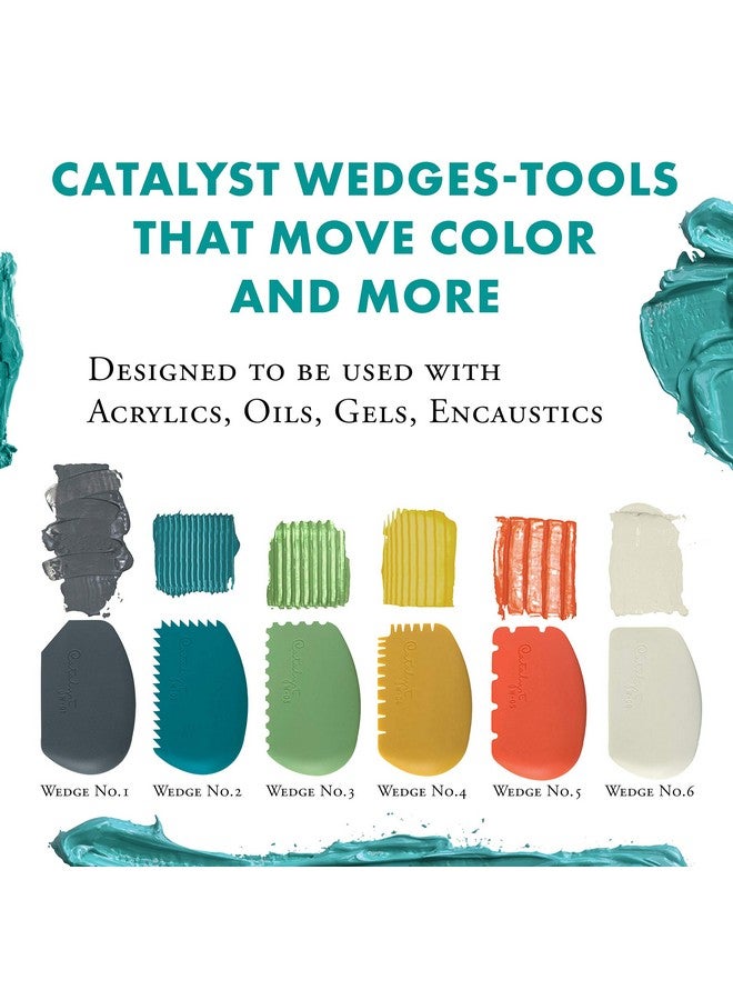 Catalyst Tools Art Supplies For Texturizing And Moving Paint Wedge Grey