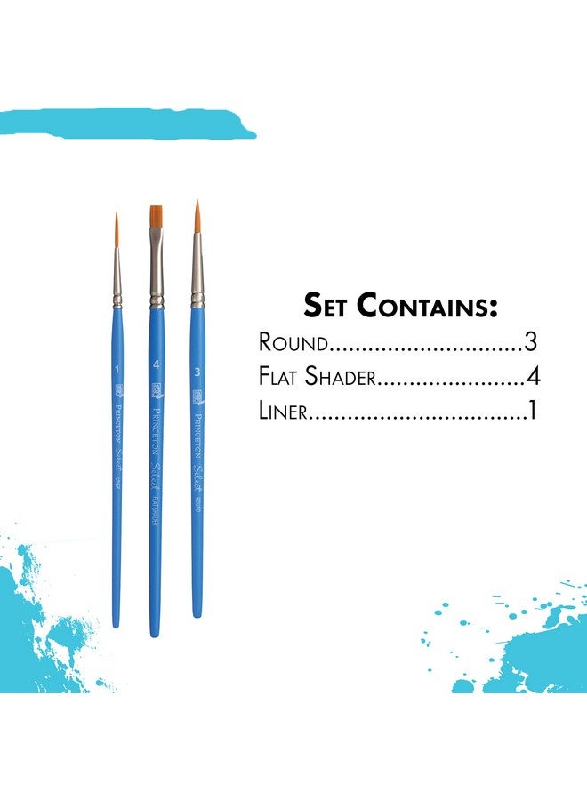 Select Artiste Paintbrush 3 3 Brush Set Blue