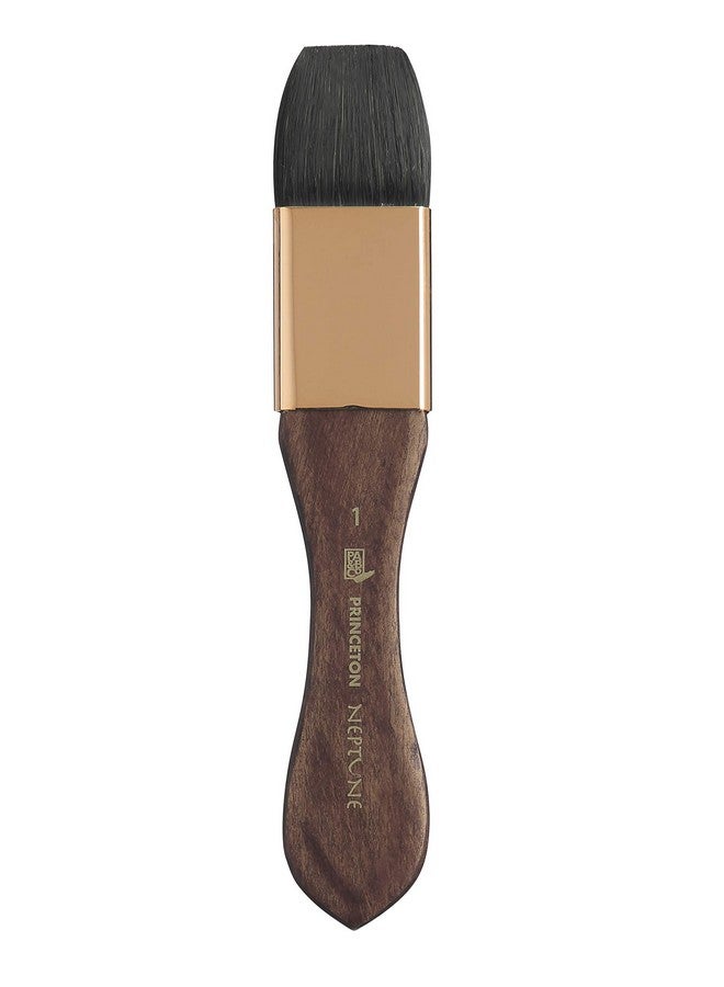 Neptune Paintbrush Size 1 Inch Dark Wood