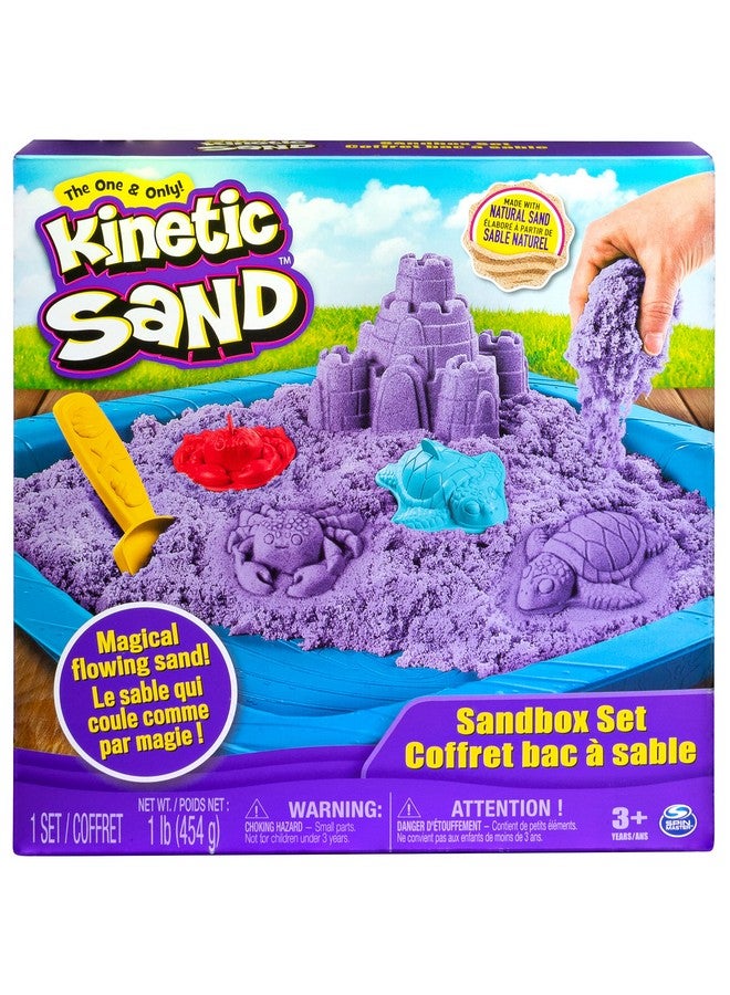 Sandbox Playset With 1Lb Of Purple And 3 Molds For Ages 3 And Up