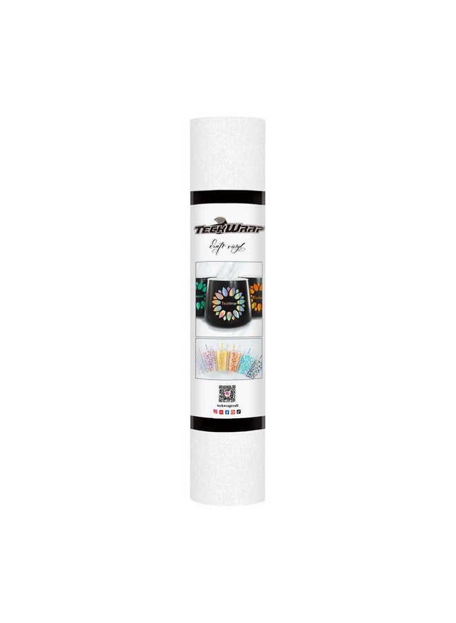 Shimmer Vinyl White Glitter Adhesive Craft Vinyl 1Ftx5Ft White