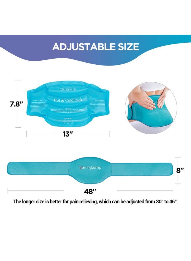 Ice Pack For Lower Back Pain Relief, Fsa Hsa Eligible, Reusable Gel Back Ice Pack Wrap For Sciatica Injuries With Hot Cold Compression, Back Brace For Lumbar, Waist, Sciatic Nerve, Coccyx