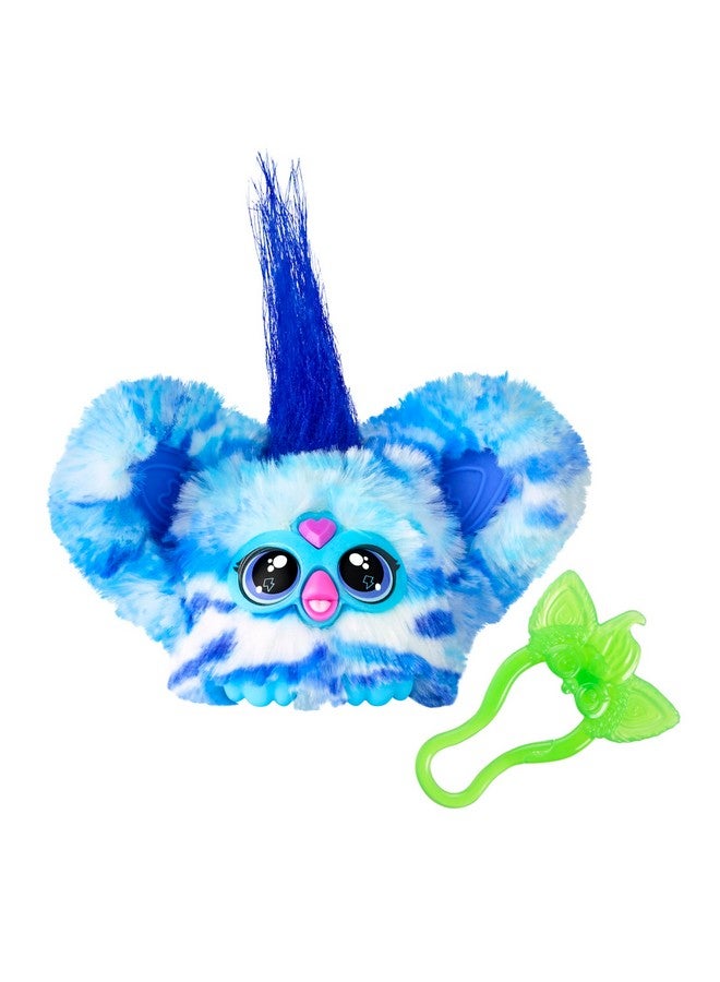 Furblets Ooh-Koo Mini Friend, 45+ Sounds, Rock Music & Furbish Phrases, Electronic Plush Toys For Girls & Boys 6 Years & Up, Blue & White