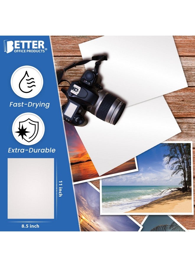 Glossy Photo Paper 8.5 X 11 Inch 100 Sheets 200 Gsm Letter Size 100Count Pack