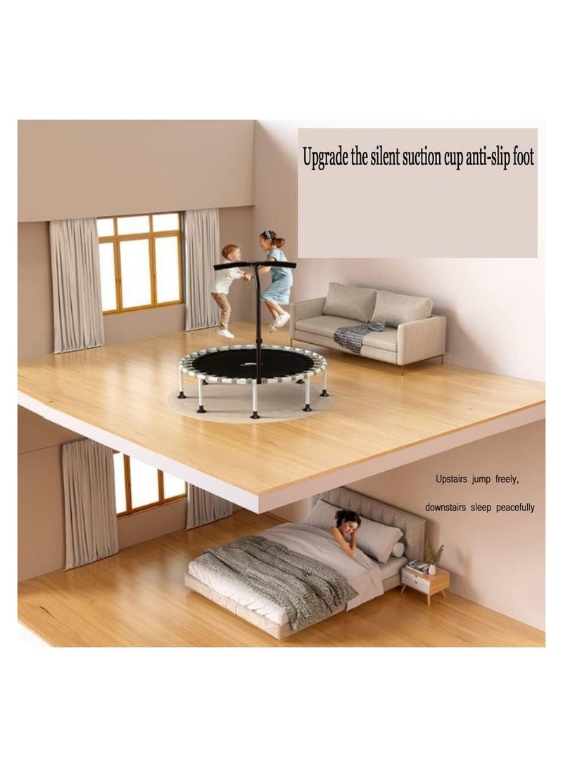 Adult Indoor Trampoline 40 inches with Handle Foldable Trampoline Sports Weight Loss Trampoline