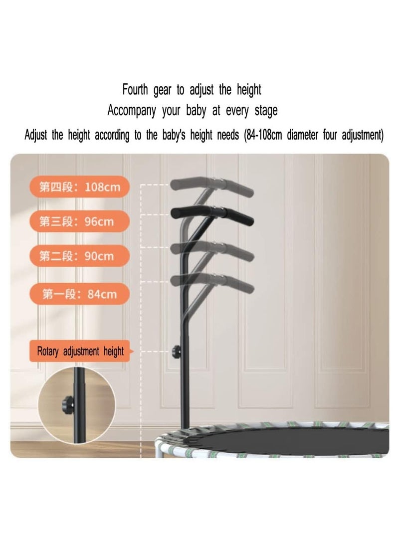 Adult Indoor Trampoline 40 inches with Handle Foldable Trampoline Sports Weight Loss Trampoline
