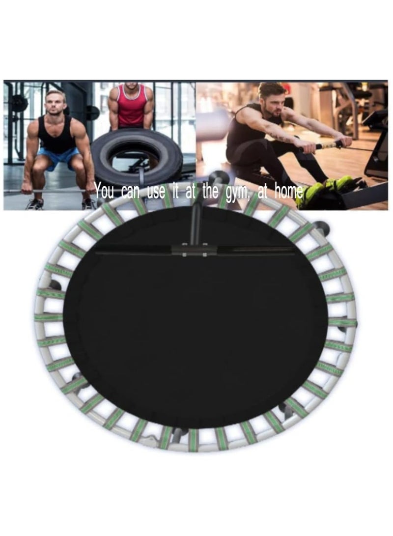 Adult Indoor Trampoline 40 inches with Handle Foldable Trampoline Sports Weight Loss Trampoline