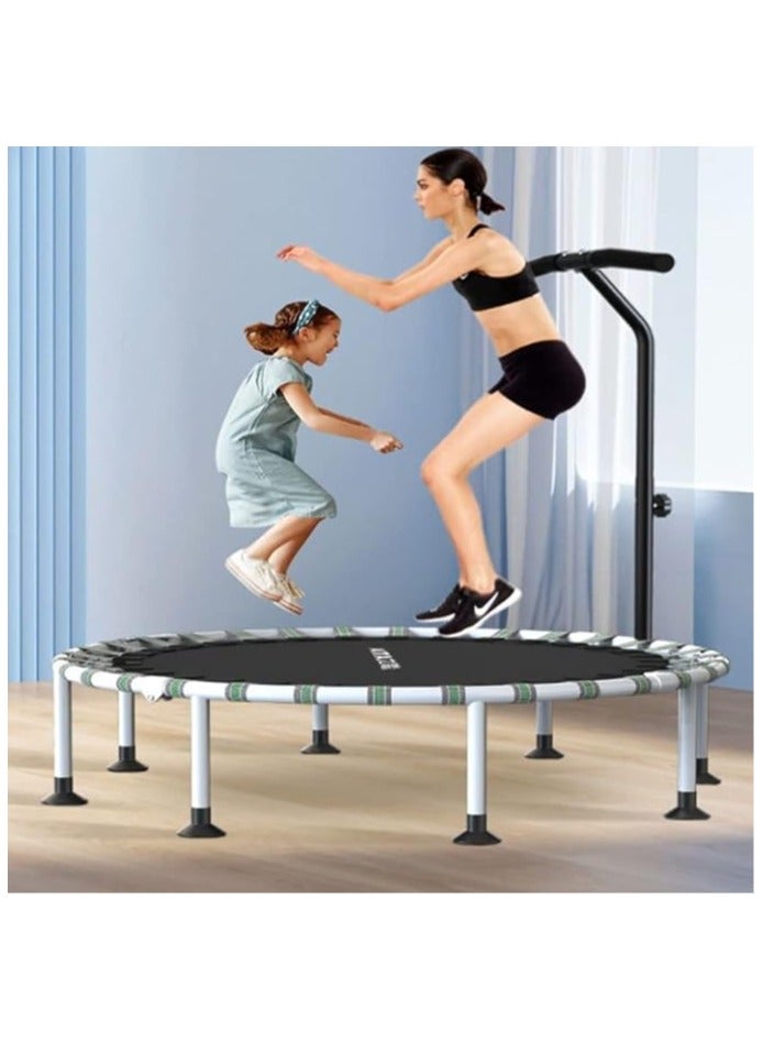 Adult Indoor Trampoline 40 inches with Handle Foldable Trampoline Sports Weight Loss Trampoline