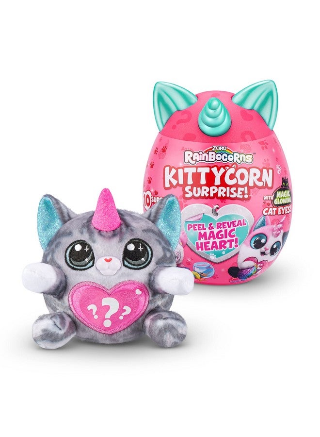 Kittycorn Surprise Series 1 (American Shorthair) By Zuru, Collectible Plush Stuffed Animal, Surprise Egg, Sticker Pack, Jelly Slime Poop, Ages 3+ For Girls, Children