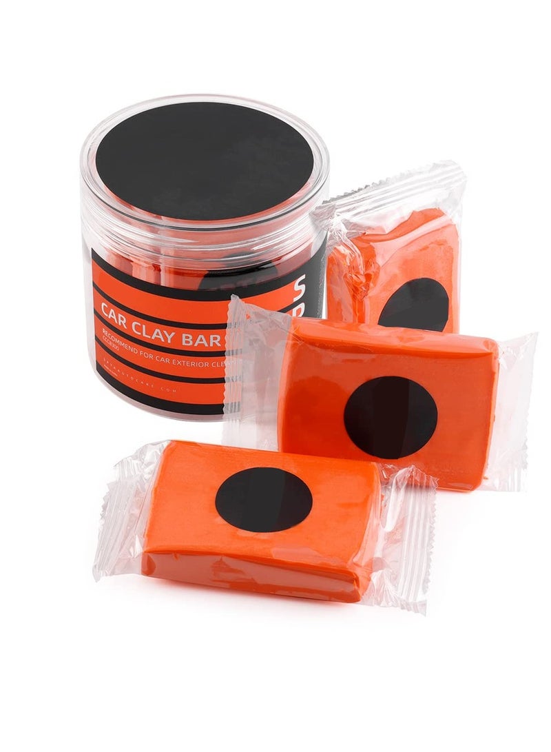 Car Clay Bar, Premium Grade Clay Bars, Detailing Magic Clay Bar Cleaner, Auto Wash Bars with Washing and Adsorption Capacity, for Car Wash Car Detailing Clean,RV, Bus,Glass Cleaning (3 Pack 300g)