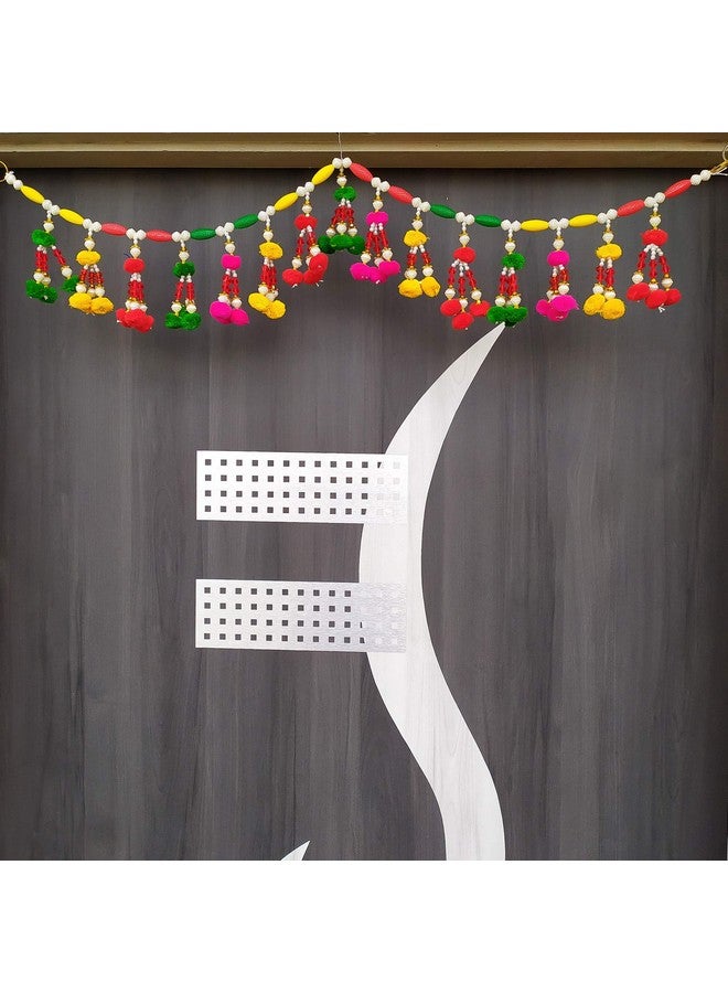 Premium Colorful Beads Handmade Door Toran For Door Home Decoration And Diwali Decoration (Multicolored) 36 Inch