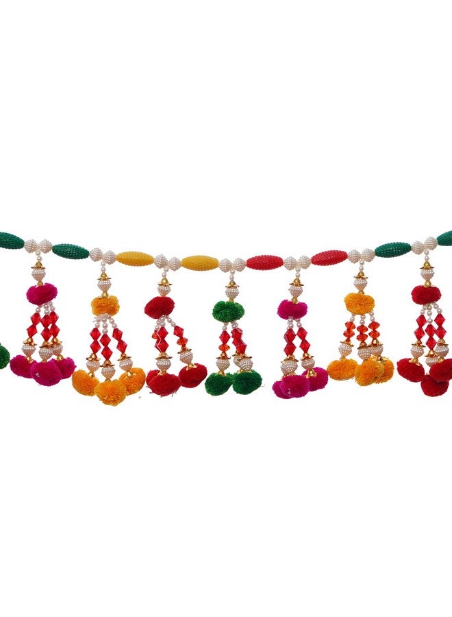 Premium Colorful Beads Handmade Door Toran For Door Home Decoration And Diwali Decoration (Multicolored) 36 Inch